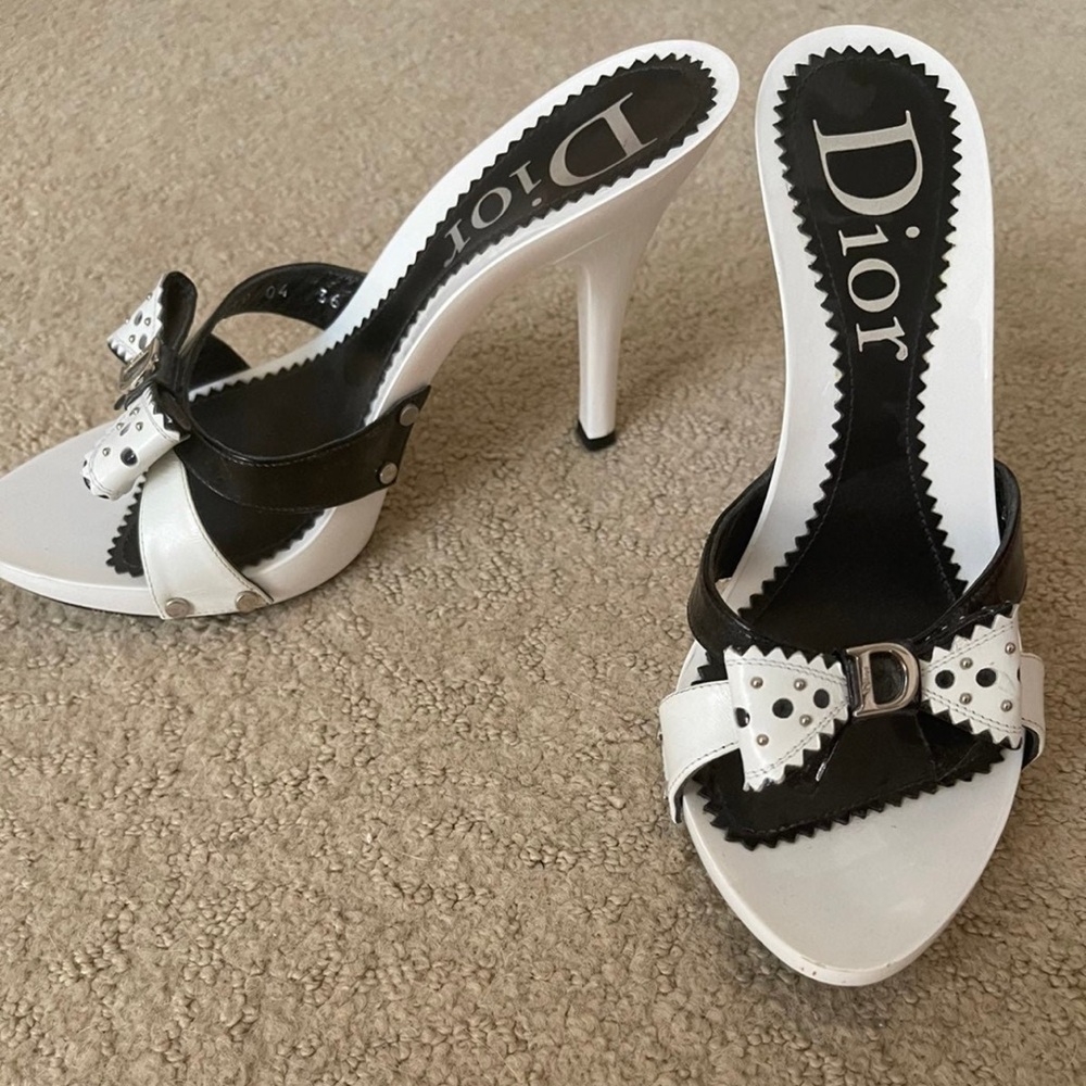 Dior Black and White Heels